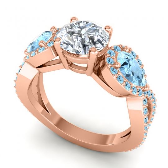 Three Stone Pave Varsa Ring