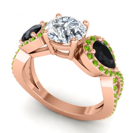 Three Stone Pave Varsa Ring