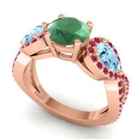 Three Stone Pave Varsa Ring