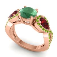 Three Stone Pave Varsa Ring