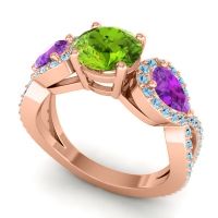 Three Stone Pave Varsa Ring