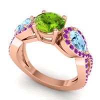 Three Stone Pave Varsa Ring