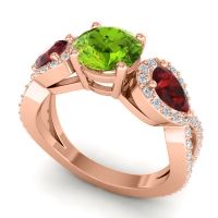 Three Stone Pave Varsa Ring