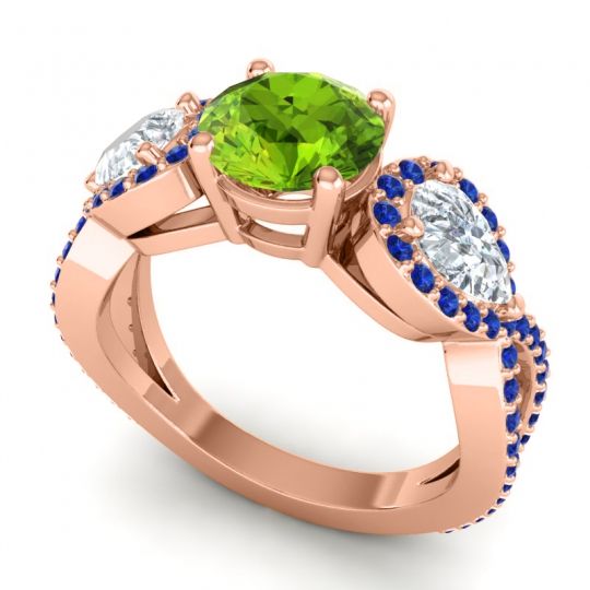 Three Stone Pave Varsa Ring