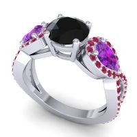 Three Stone Pave Varsa Ring