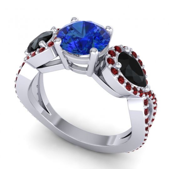 Three Stone Pave Varsa Ring