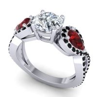 Three Stone Pave Varsa Ring