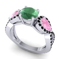 Three Stone Pave Varsa Ring