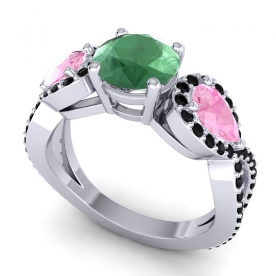 Three Stone Pave Varsa Ring