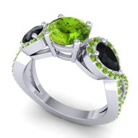 Three Stone Pave Varsa Ring