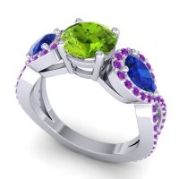 Three Stone Pave Varsa Ring