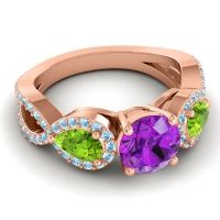 Three Stone Pave Varsa Ring