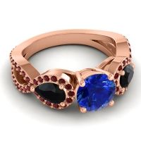 Three Stone Pave Varsa Ring