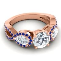 Three Stone Pave Varsa Ring