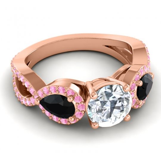 Three Stone Pave Varsa Ring