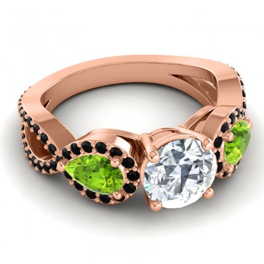 Three Stone Pave Varsa Ring