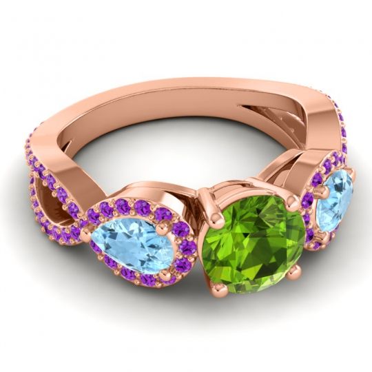 Three Stone Pave Varsa Ring