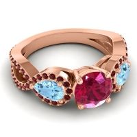 Three Stone Pave Varsa Ring