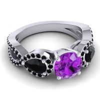 Three Stone Pave Varsa Ring