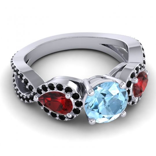 Three Stone Pave Varsa Ring