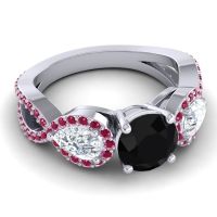 Three Stone Pave Varsa Ring