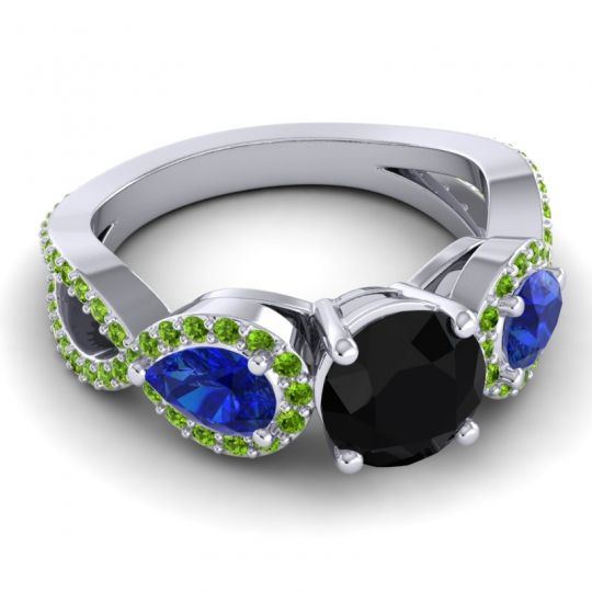 Three Stone Pave Varsa Ring