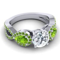 Three Stone Pave Varsa Ring