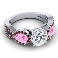 Three Stone Pave Varsa Ring