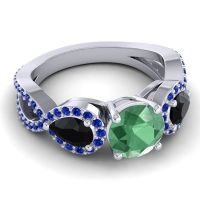 Three Stone Pave Varsa Ring