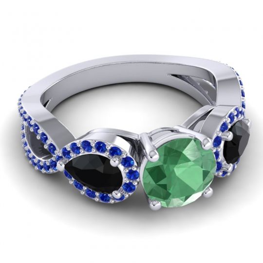 Three Stone Pave Varsa Ring