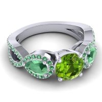 Three Stone Pave Varsa Ring