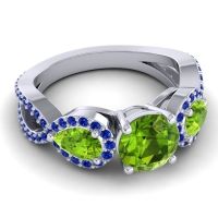 Three Stone Pave Varsa Ring