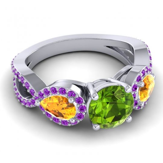 Three Stone Pave Varsa Ring