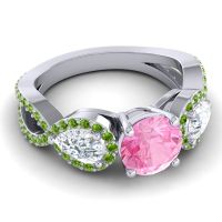 Three Stone Pave Varsa Ring