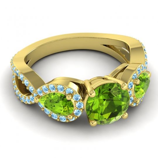 Three Stone Pave Varsa Ring