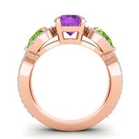 Three Stone Pave Varsa Ring