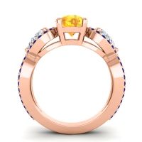 Three Stone Pave Varsa Ring