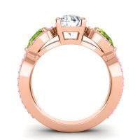 Three Stone Pave Varsa Ring