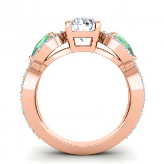 Three Stone Pave Varsa Ring