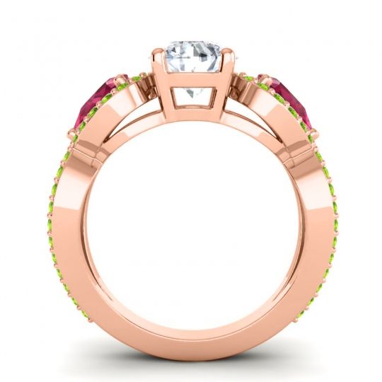 Three Stone Pave Varsa Ring