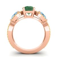 Three Stone Pave Varsa Ring