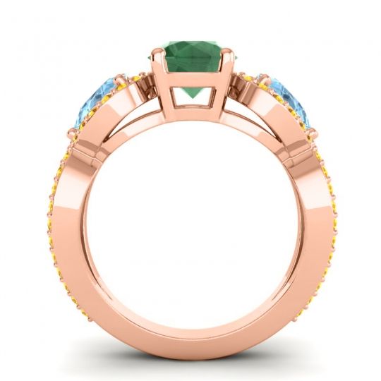 Three Stone Pave Varsa Ring