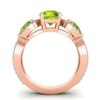 Three Stone Pave Varsa Ring