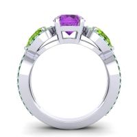 Three Stone Pave Varsa Ring