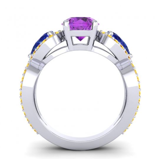 Three Stone Pave Varsa Ring