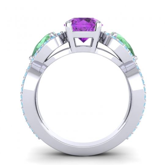 Three Stone Pave Varsa Ring