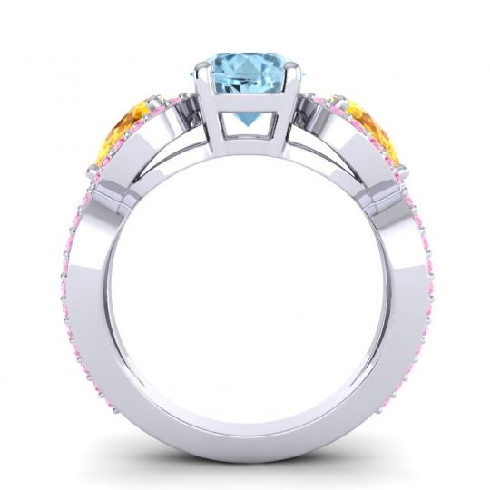 Three Stone Pave Varsa Ring