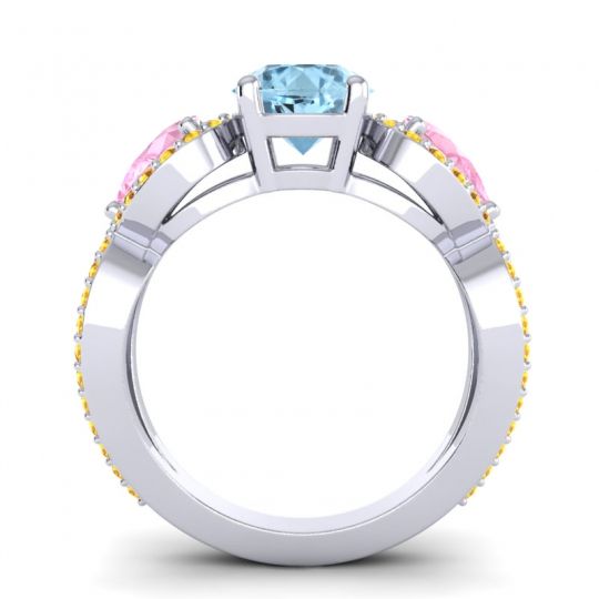 Three Stone Pave Varsa Ring