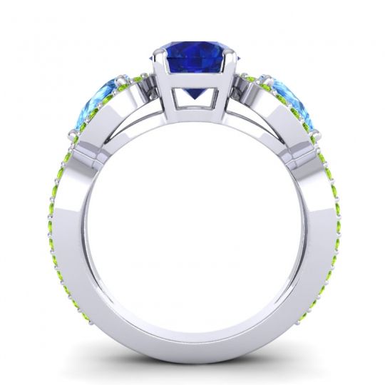 Three Stone Pave Varsa Ring