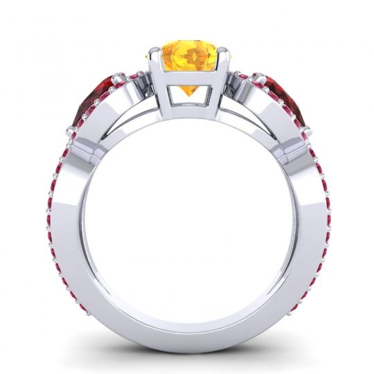 Three Stone Pave Varsa Ring